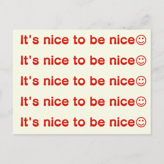 優しくてよかった☺ ポストカード (正面)