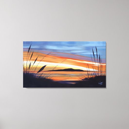 優しくカピティの上に キャンバスプリント (正面)