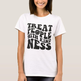 優しく人々に接する Tシャツ