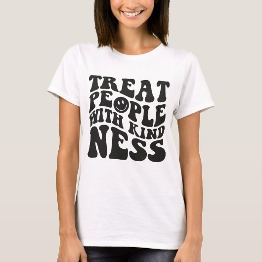 優しく人々に接する Tシャツ (正面)