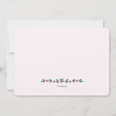 優しく優しい写真誕生の発表 案内状 (裏面)