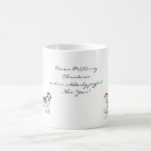 優しく楽しいクリスマスの牛のマグカップ コーヒーマグカップ (中央)