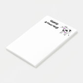 優しく歌うモー牛パン漫画デザイン ポストイット (アングル)