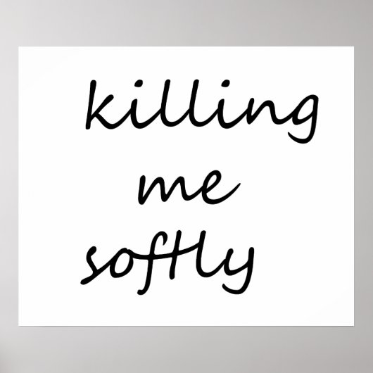 優しく殺す ポスター (正面)