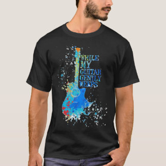 優しく泣くギターのデザインCl Tシャツ