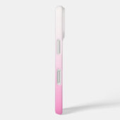 優しく淡くグラデーションするピンクとイニシャル Case-Mate iPhoneケース (裏面 / 右)