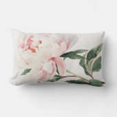 優しく牡丹のプリントの装飾用クッション ランバークッション (正面)