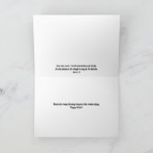 優しく美しいアヤメの花 イースターカード カード (内部)