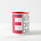 優しく、勇気はっきりしたあるマグカップ マグカップ (中央)