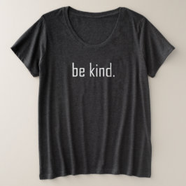 優しさあふれる一言 白い優しさの引用 プラスサイズTシャツ
