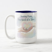 優しさあふれる水彩画 Saving Paws One Heart ツートーンマグカップ (左)