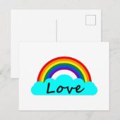 優しさあふれるLGBTレインボー ポストカード (正面/裏面)