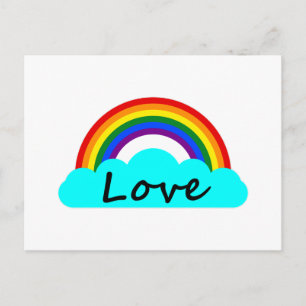 優しさあふれるLGBTレインボー ポストカード