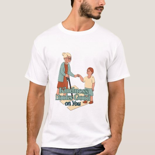優しさが似合うTシャツデザイン引用文 Tシャツ (正面)