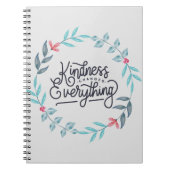 優しさが全てを変えるフローラグレーノート ノートブック (正面)