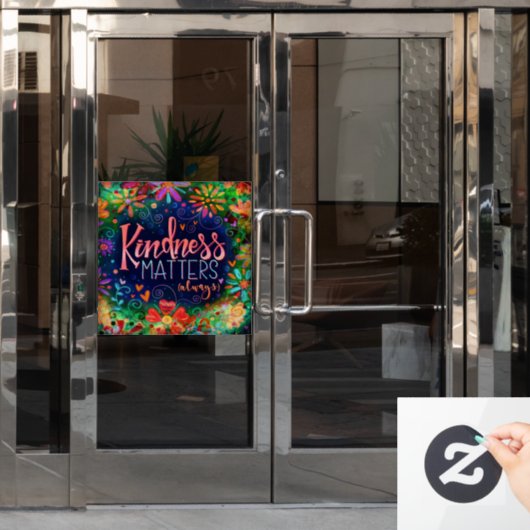 優しさが大切 「インスピリビティ」 ウィンドウステッカー ウィンドウサイン (オフィスドア)