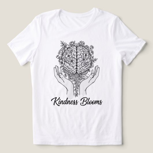 優しさが花開く トライブレンドTシャツ (デザイン正面)