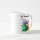 優しさが花開く フラワー コーヒーマグカップ (正面右)