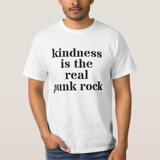 優しさこそ本当のパンクロック Tシャツ (正面)