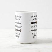 優しさで殴り倒せ！面白マグカップ コーヒーマグカップ (中央)