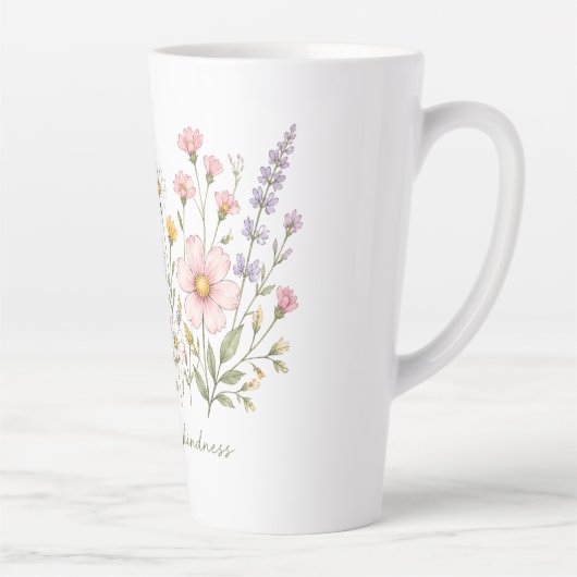 優しさと共に花開く フラワーマグ カフェラテマグ (右)