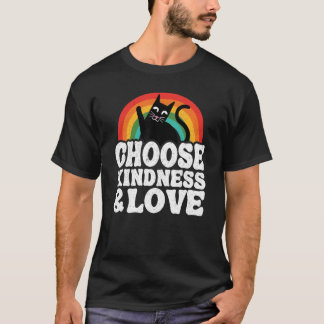 優しさと愛を選ぼう いじめ反対 虹の優しい  Tシャツ