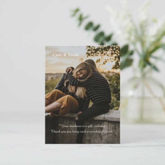 優しさと感謝 ポストカード (スタンド正面)