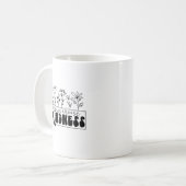 優しさと花コーヒーマグ コーヒーマグカップ (正面左)