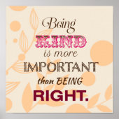 優しさと許し感動的引用文 ポスター (正面)