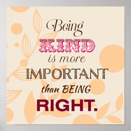 優しさと許し感動的引用文 ポスター (正面)