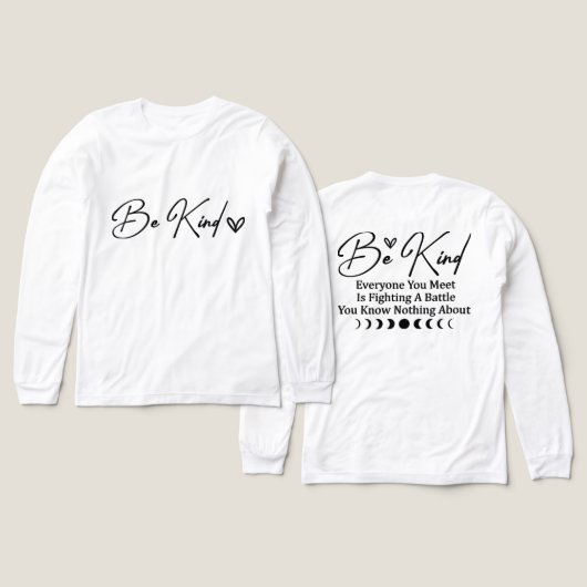 優しさにあふれて トライブレンドTシャツ (デザイン 正面&背面)