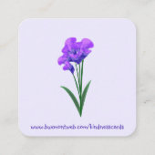 優しさのカード:「World is a Better Place」カード スクエア名刺 (裏面)