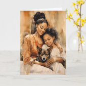 優しさのビーコン：母の日 カード (黄色い花)