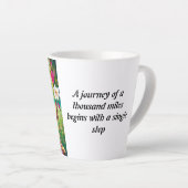 優しさの切り口:宝物へのカップ カフェラテマグ (右アングル)