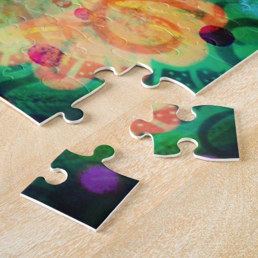 優しさの問題かわいらしフローラおもしろいインスピレーション ジグソーパズル (側面)