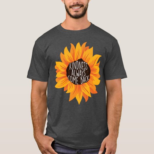 優しさの引用 ポジティブな 人類のための 楽しい Tシャツ (正面)