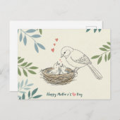優しさの翼 : 母の日のカード シーズンポストカード (正面/裏面)