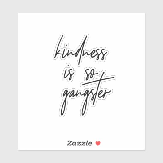 優しさはギャング感動的引用文 シール (シート)