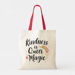 優しさはクィアの魔法 Rainbow Quote LGBTQ+ トートバッグ