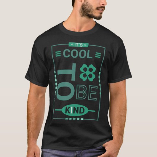 優しさはクール Motivation 言葉 クオート Tシャツ (正面)