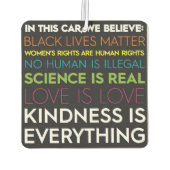 優しさは全て車のフレッシュナー カーエアーフレッシュナー (裏面)