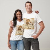 優しさは強さ ライオンと子羊 励ましのデザイン Tシャツ (ユニセックス)