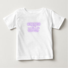 優しさは無料、キラキラ振りまいて ベビーTシャツ
