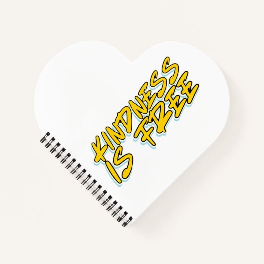 優しさは無料 ノートブック (正面)