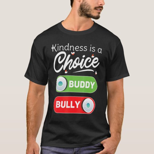 優しさは選択肢 いじめ撲滅 ユニティデー O Tシャツ (正面)