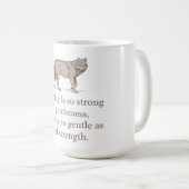 優しさほど強いものは無い コーヒーマグカップ (正面右)