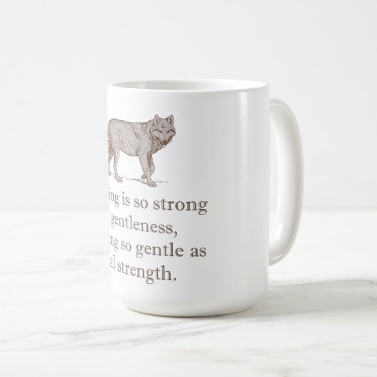 優しさほど強いものは無い コーヒーマグカップ (正面右)