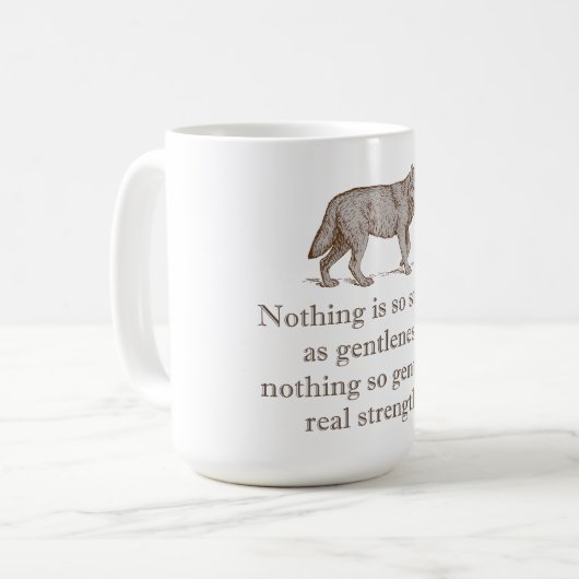 優しさほど強いものは無い コーヒーマグカップ (正面左)