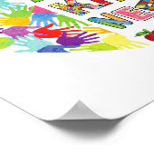 優しさを広める100日の学校100日目 ポスター (角)