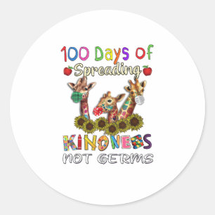優しさを広める100日の学校100日目 ラウンドシール